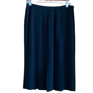 Lafayette 148 New York Pleated Front Skirt‎ Office Minimalist Lined Black Size 8